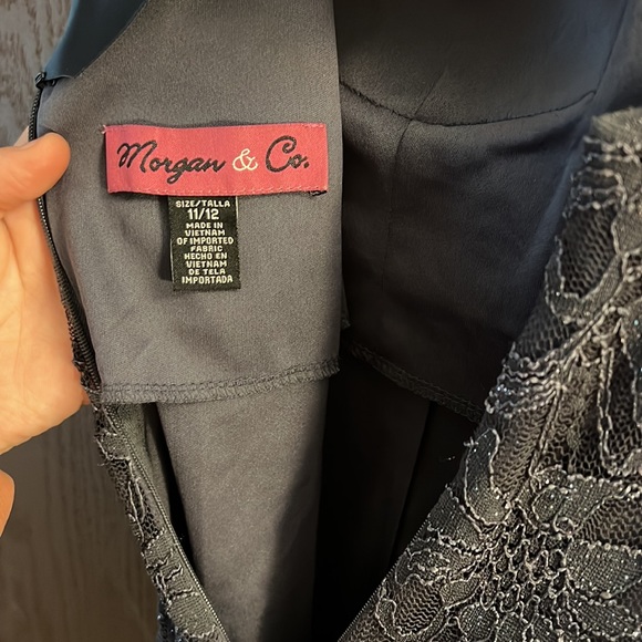 Shimmer floral design cocktail/ party dress - Picture 6 of 10